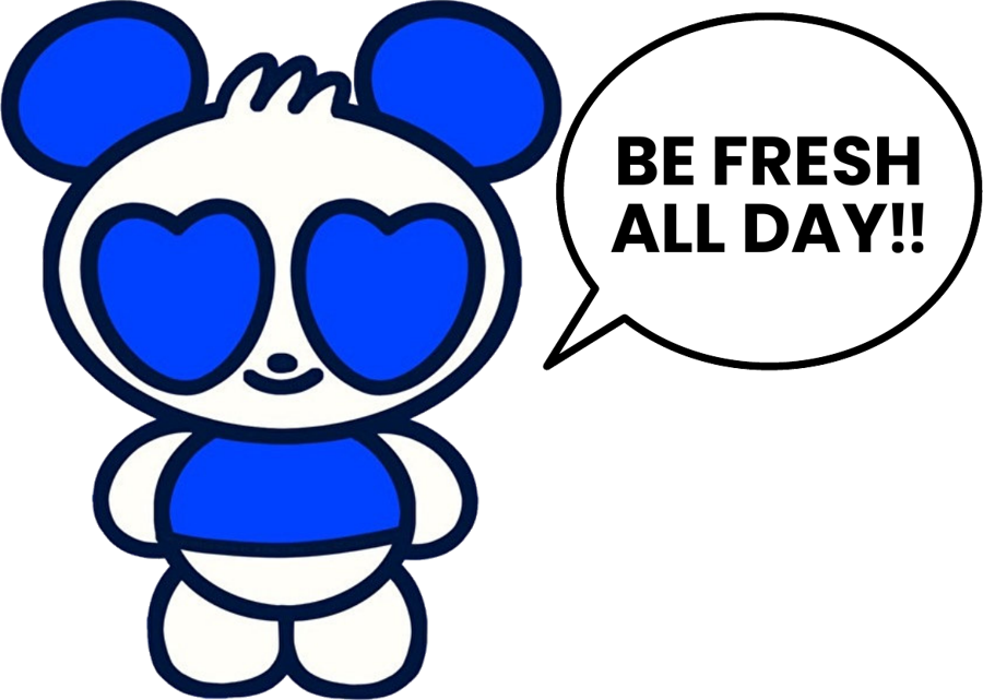 StayFreshのキャラクター「BE FRESH ALL DAY!!」